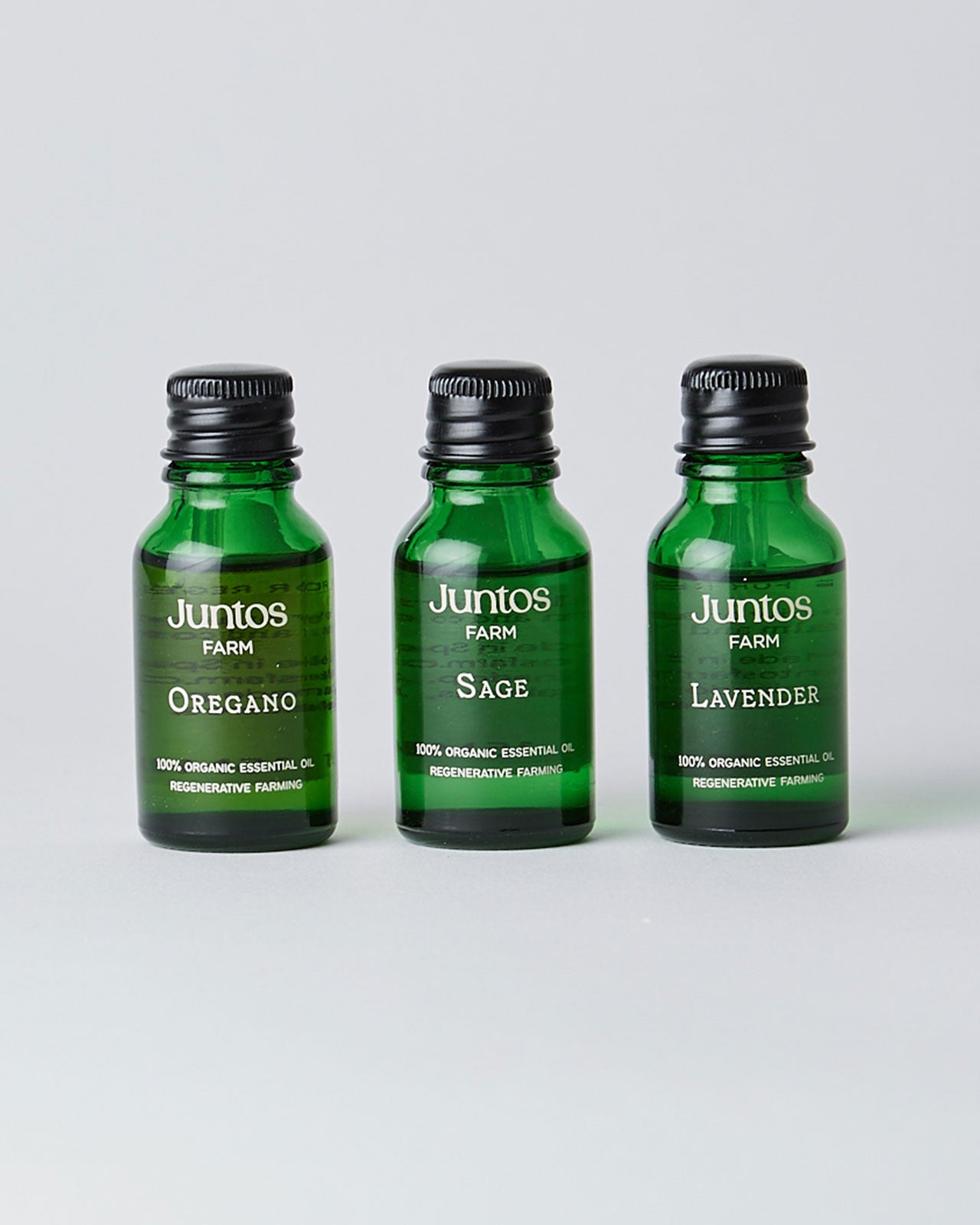 Aceite esencial de salvia, lavanda y orégano